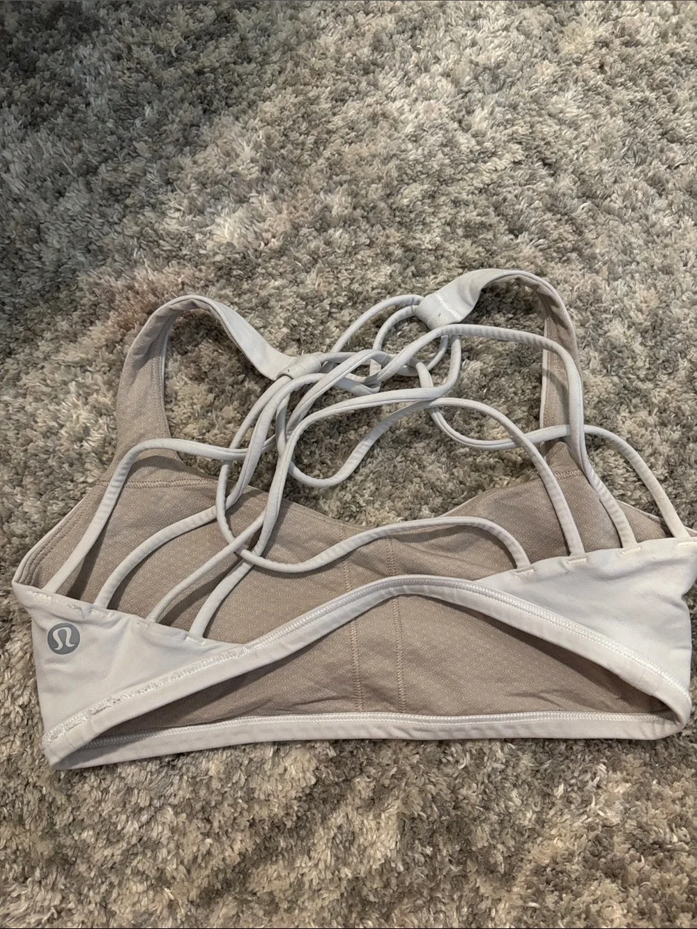 Lulu Lemon Strappy Back Sports Bra - White